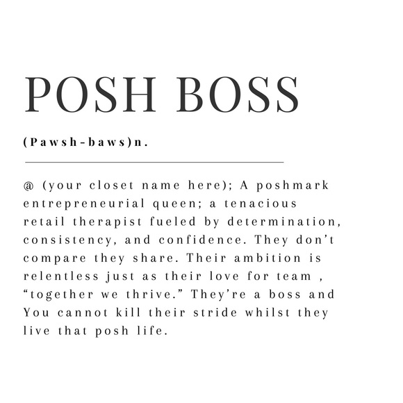 Customizable “closet “Posh Boss” Definition Wall Art Print - Picture 4 of 5